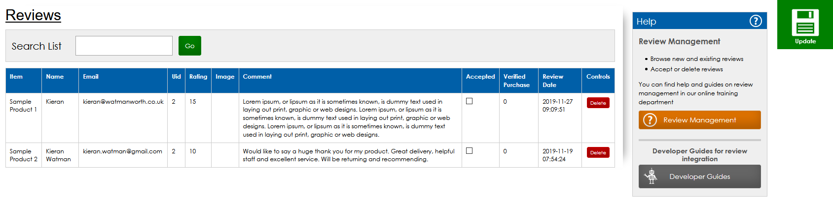 Review Management