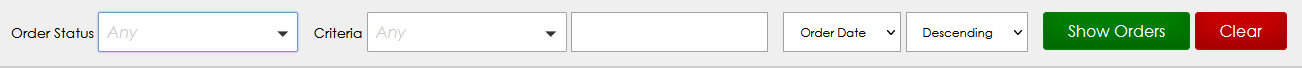 Orders Search