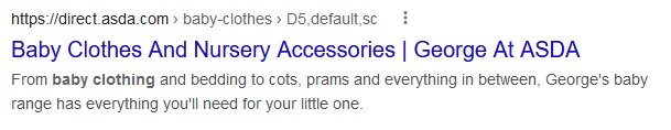 Search Result Example